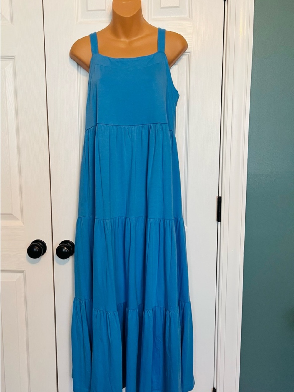 Lilly Pulitzer Bright Blue Tiered Maxi Dress